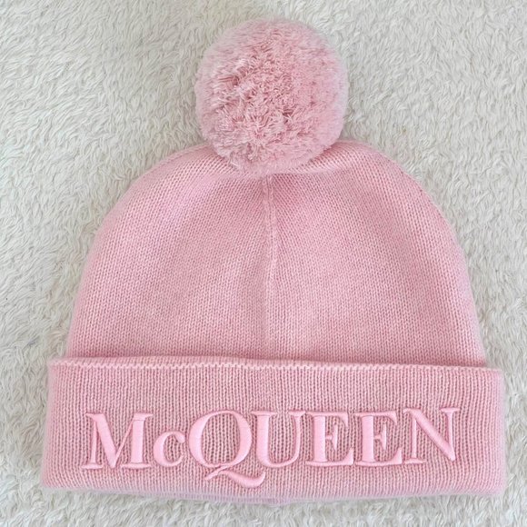 Alexander McQueen Beanie Pink Pompom Wool & Cashmere main image 13